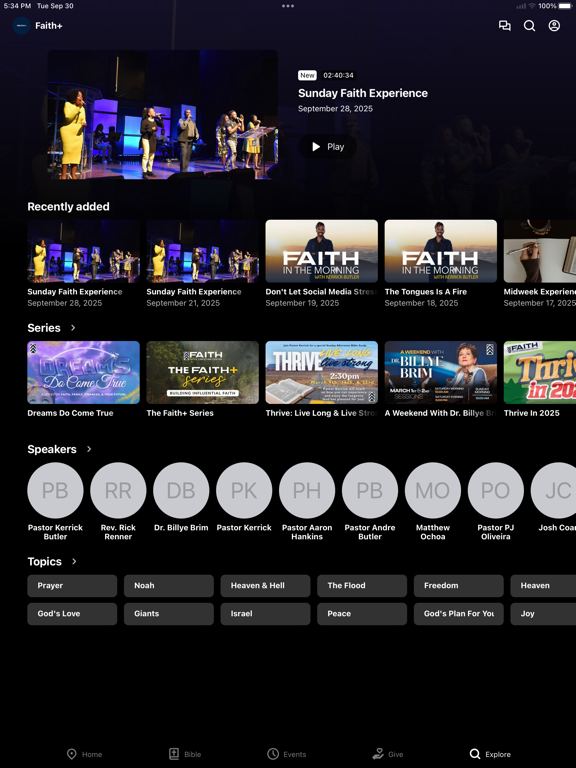 Faith+ iPad screenshot 4 - Lifestyle app