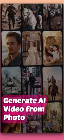 Vidly - AI Video Generator iPhone screenshot