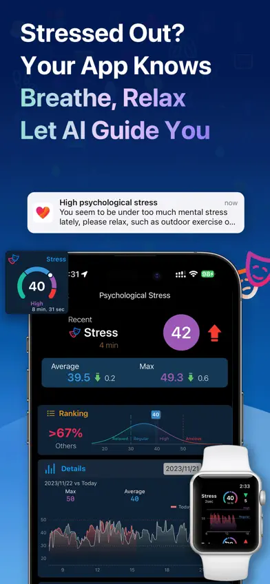HeartyPro: Heart Rate & Stress screenshot 4