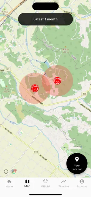 Bear Map screenshot 1