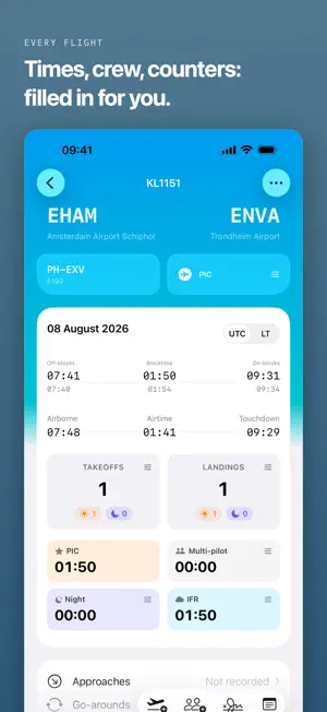 Jetlog - Pilot Logbook screenshot 2