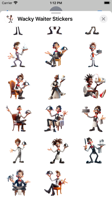 Screenshot #3 pour Wacky Waiter Stickers