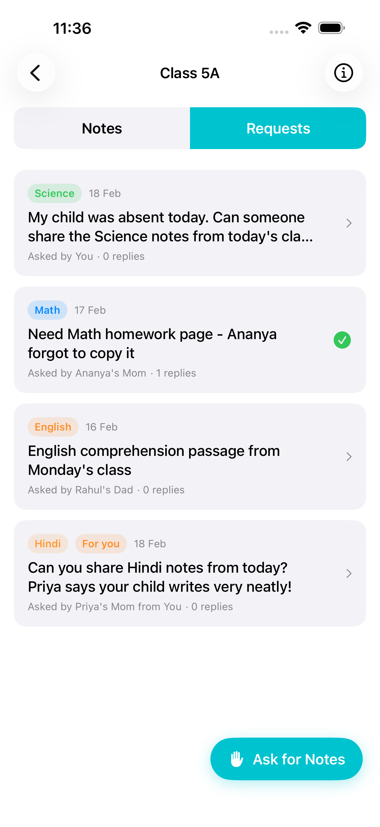 ClassNotes - Share Notes