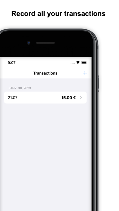 Screenshot #1 pour Cashier - Record Transactions