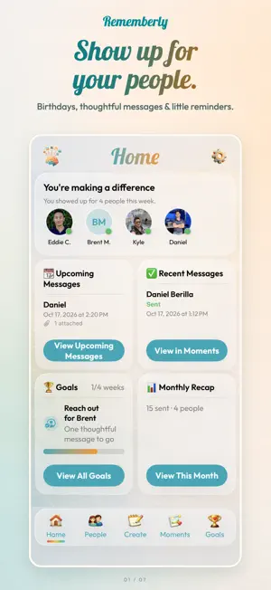 Rememberly: People & Reminders screenshot 1