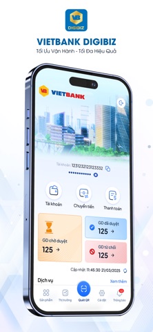 Vietbank DigiBiz iPhone screenshot