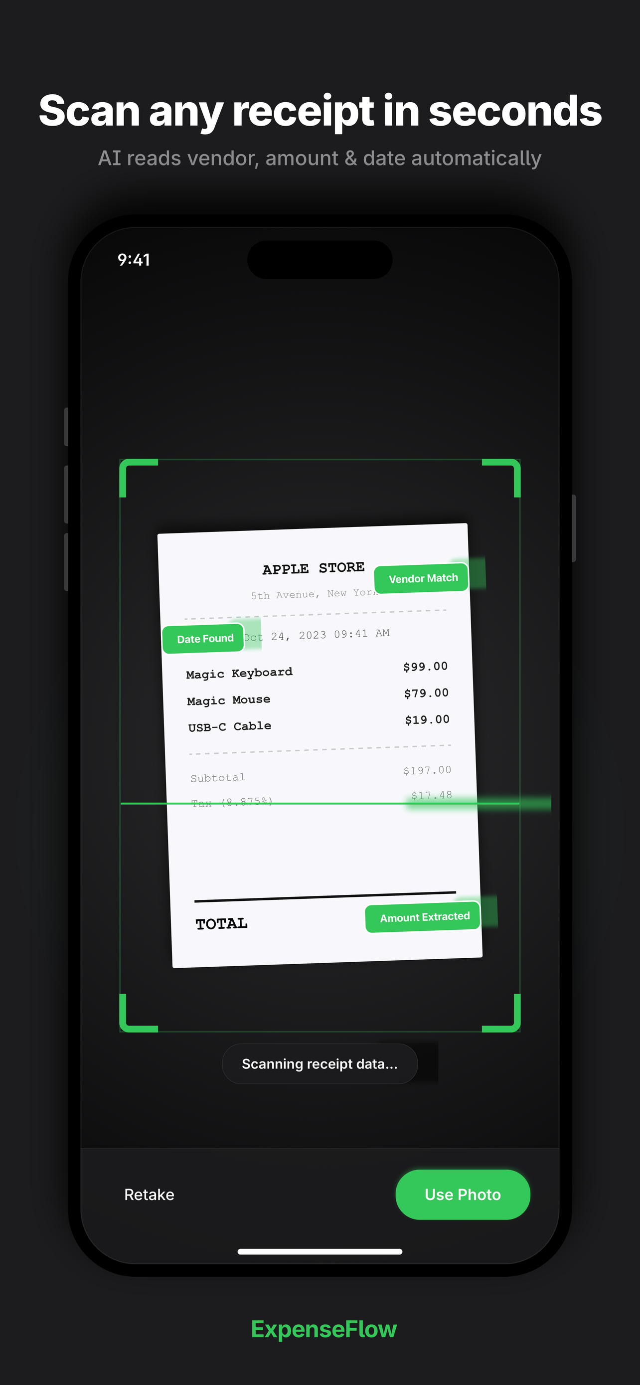 ExpenseFlow - Receipt Tracker screenshot 2