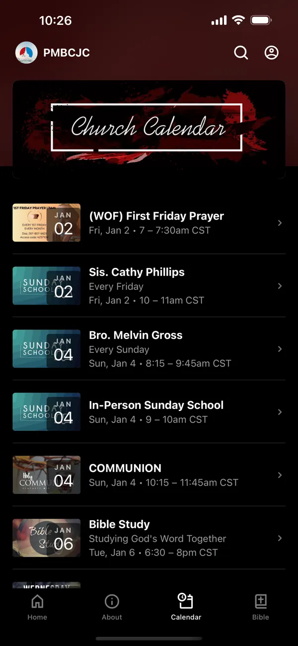 Screenshot #3 pour Palestine Missionary Baptist