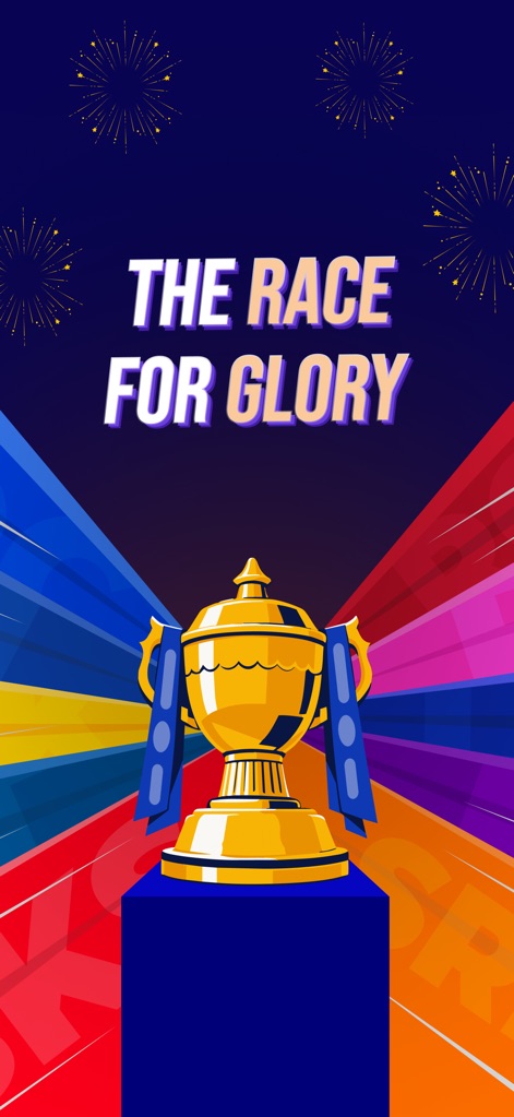 CREX - Just Cricket - The app sets the stage for major tournaments, showcasing prestigious championship branding and anticipation for the ultimate trophy.