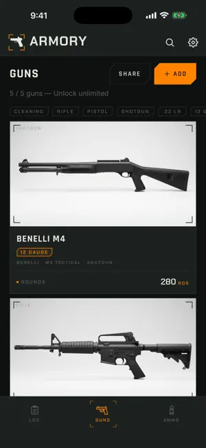 Armory: Gun & Ammo Log screenshot 2
