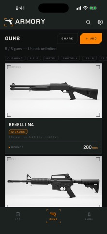 Armory: Gun & Ammo Log Screenshot 2 of 6