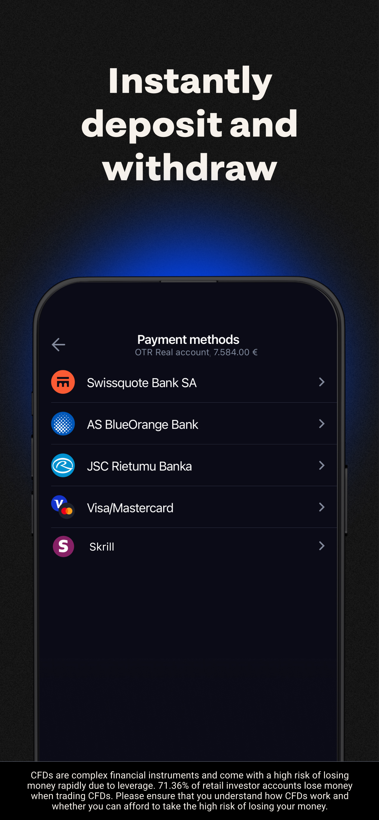 Octa trading app EU