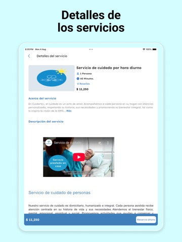 cuidarte+ iPad screenshot