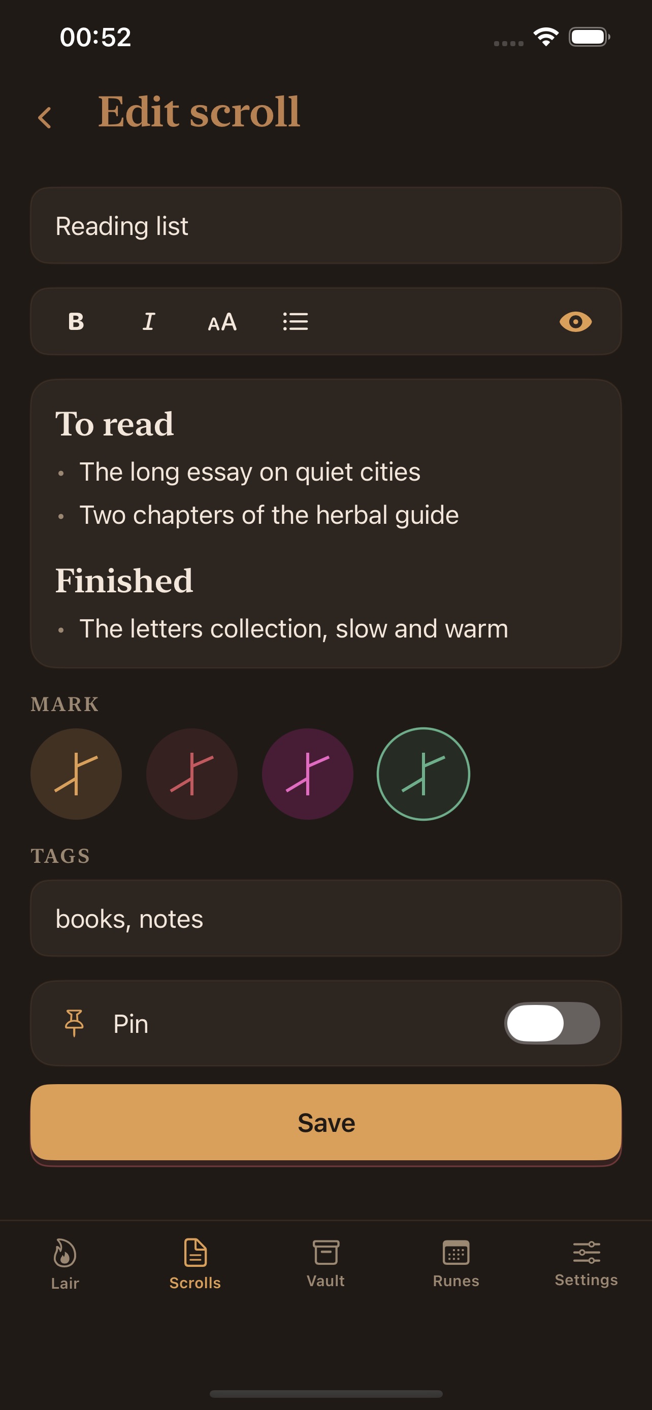 Screenshot 3 of Rune-Vault