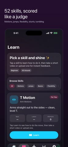 Ai Cheer: Cheerleading Coach iPhone screenshot