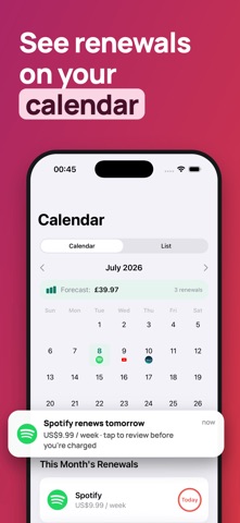 Suberry : Cancel Subscriptions iPhone screenshot