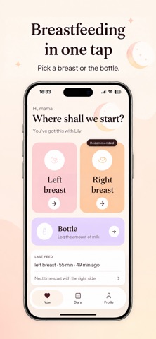 Breastfeeding Timer & Tracker Screenshot 2 of 4