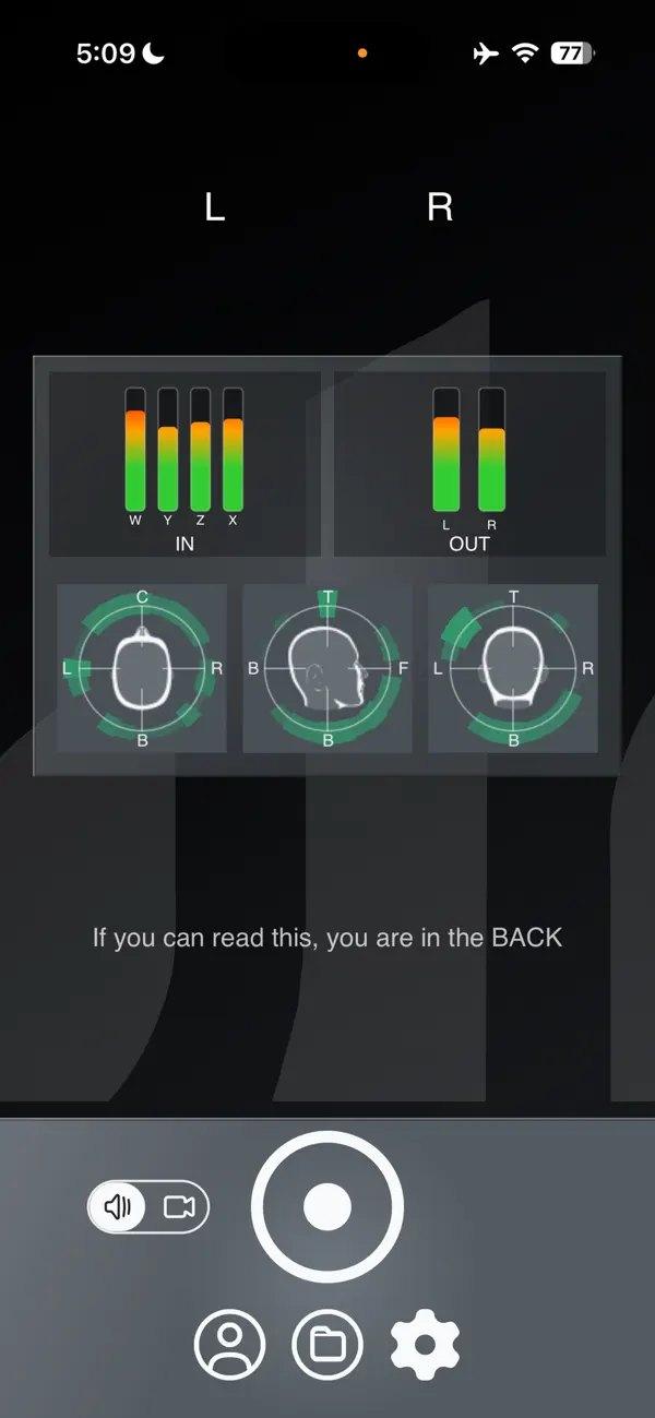 Screenshot #1 pour ab Ambisonics Recorder