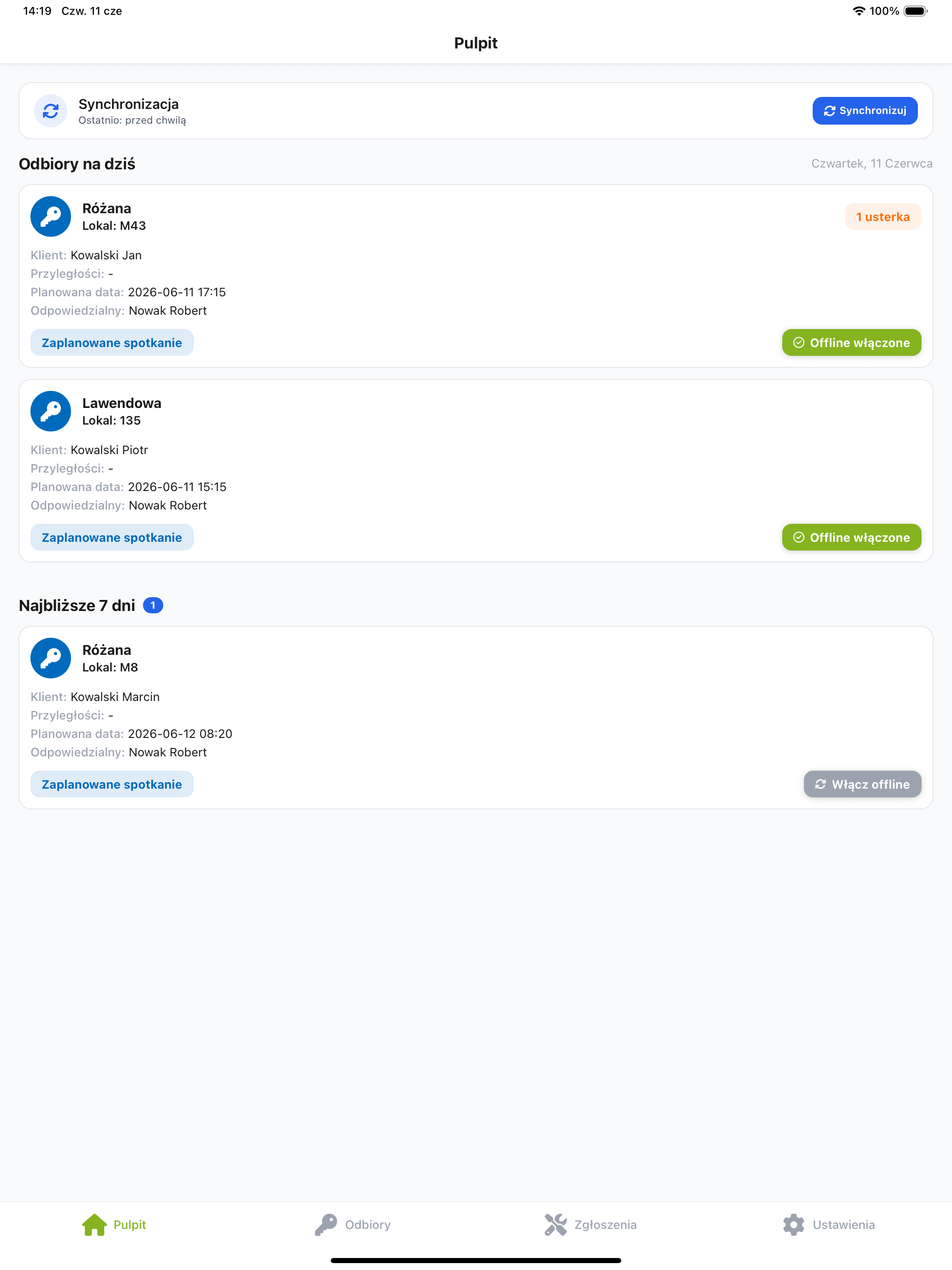 VoxCRM Odbiory screenshot 8