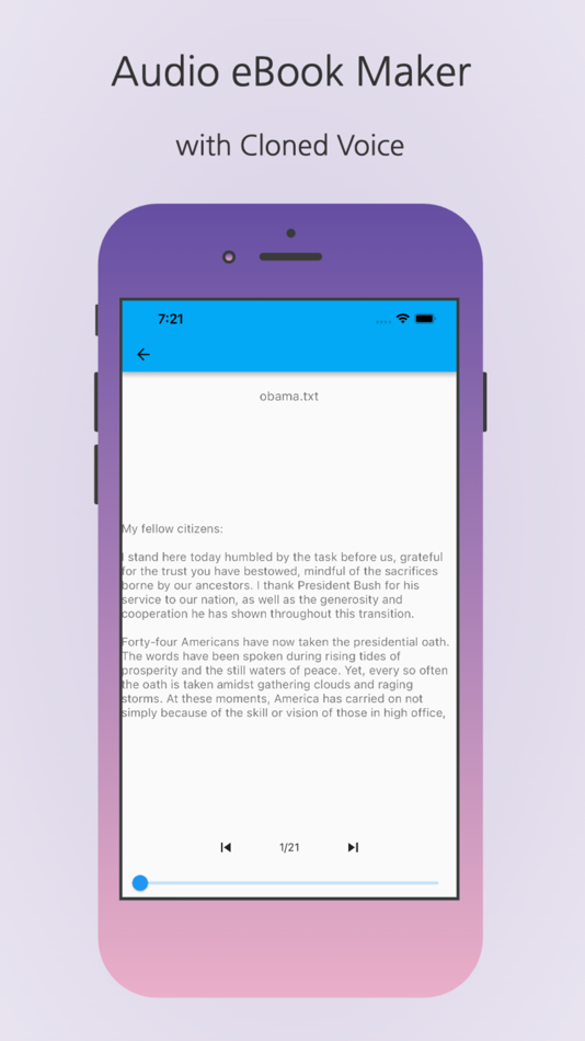 #2. Clone Voice Reader/eBook (iOS) 由: ZanChat (Guangzhou) Information Technology Co. Ltd.