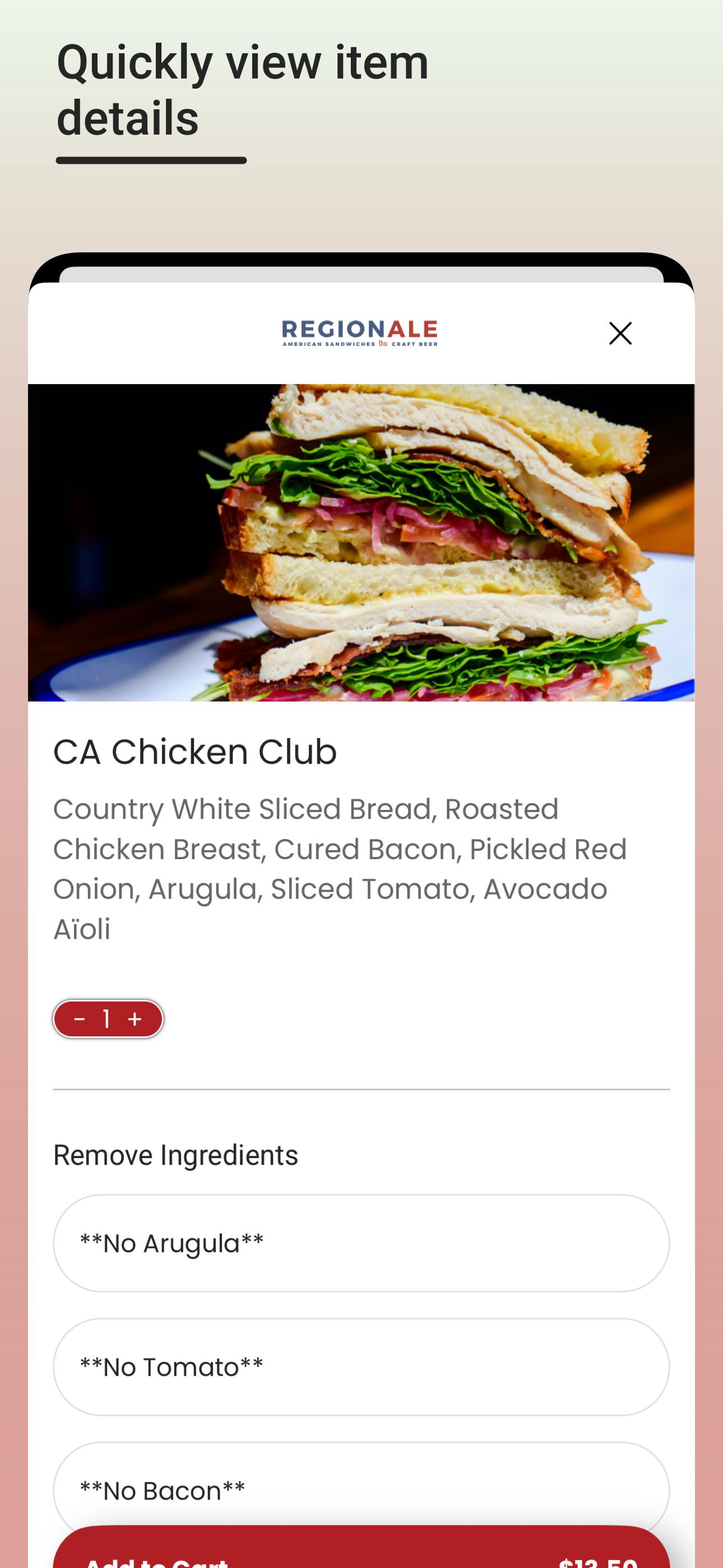 RegionAle American Sandwiches screenshot 4
