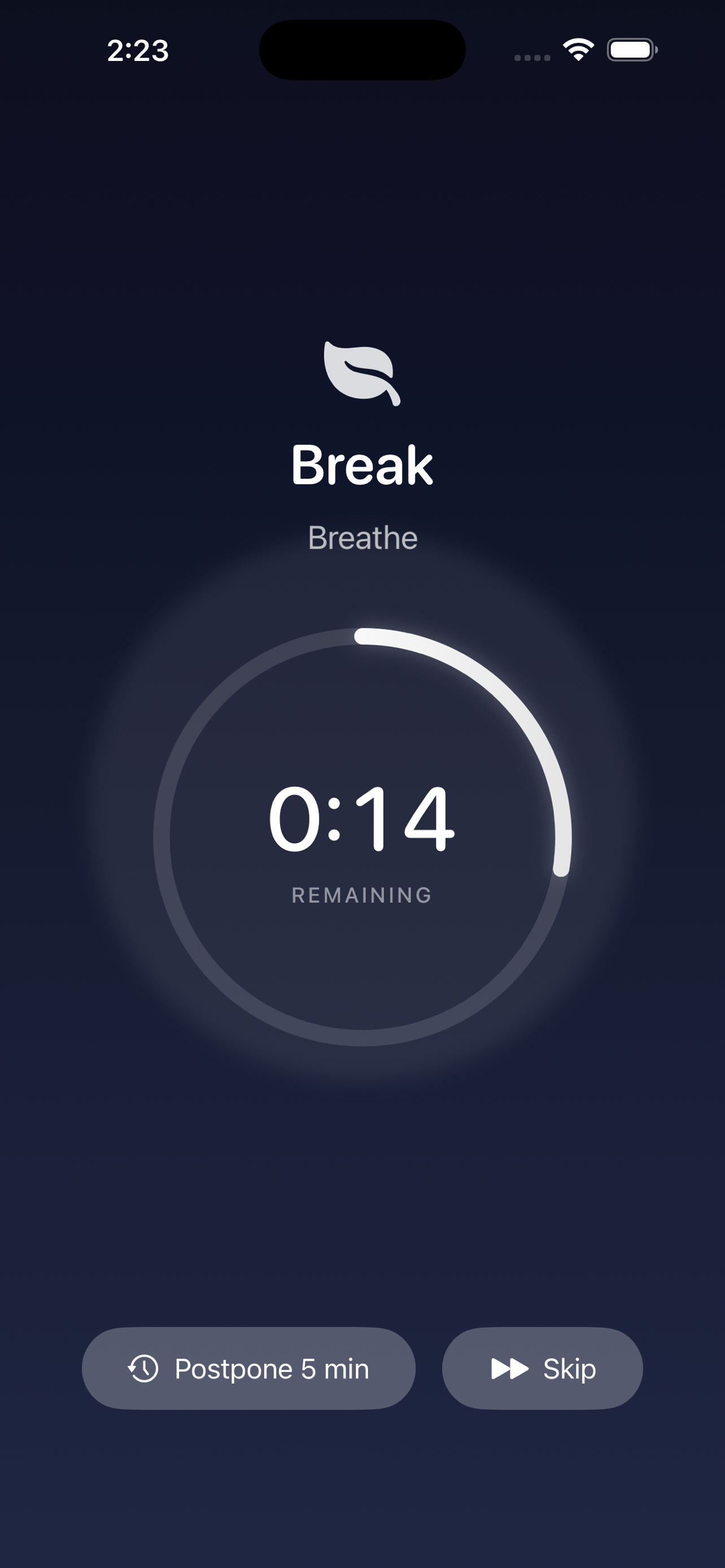 Intermezzo: Break Timer screenshot 2
