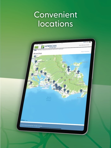 American Savings Bank Hawaii iPad screenshot