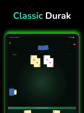 DURAK Classic Card Game iPad screenshot