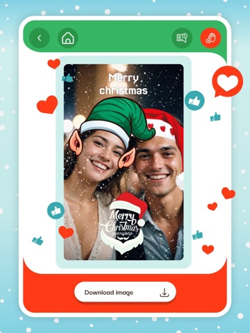 Christmas Funny Face Filters iPad screenshot