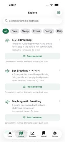 BreathLever: Breathing Library Screenshot 2 of 5