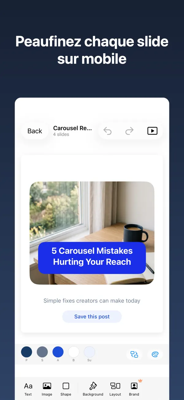 Screenshot #3 pour Carousel: Posts IA pour Insta
