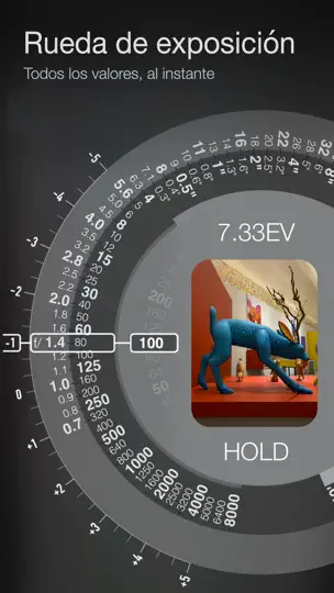 Captura de pantalla de Light Meter Wheel en iPhone 2