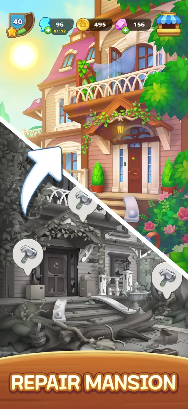 Merge Village : Merge Game iOS Mod IPA screenshot 2 - iOS game interface