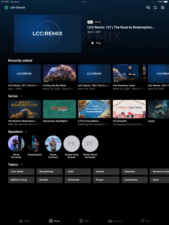 Life Church Calvert iPad screenshot 2 - Education app
