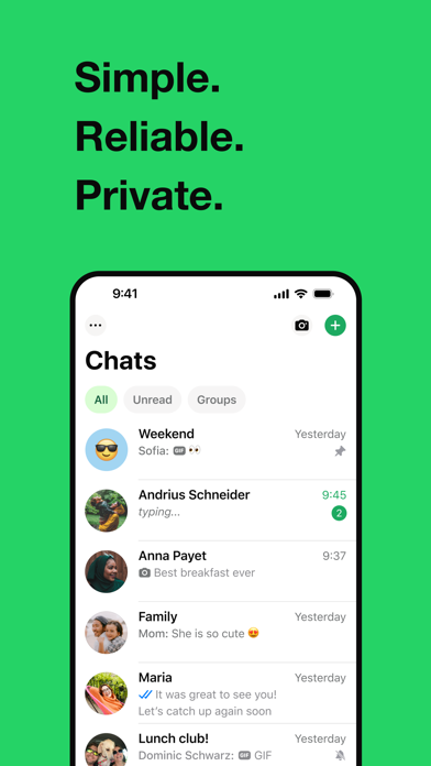 Screenshot 1 of WhatsApp Messenger App