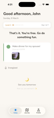 Just Today: Focus on One Thing screenshot