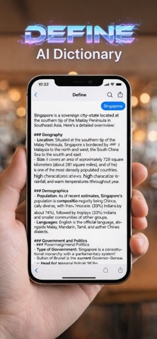 Define: AI Dictionary iPhone screenshot