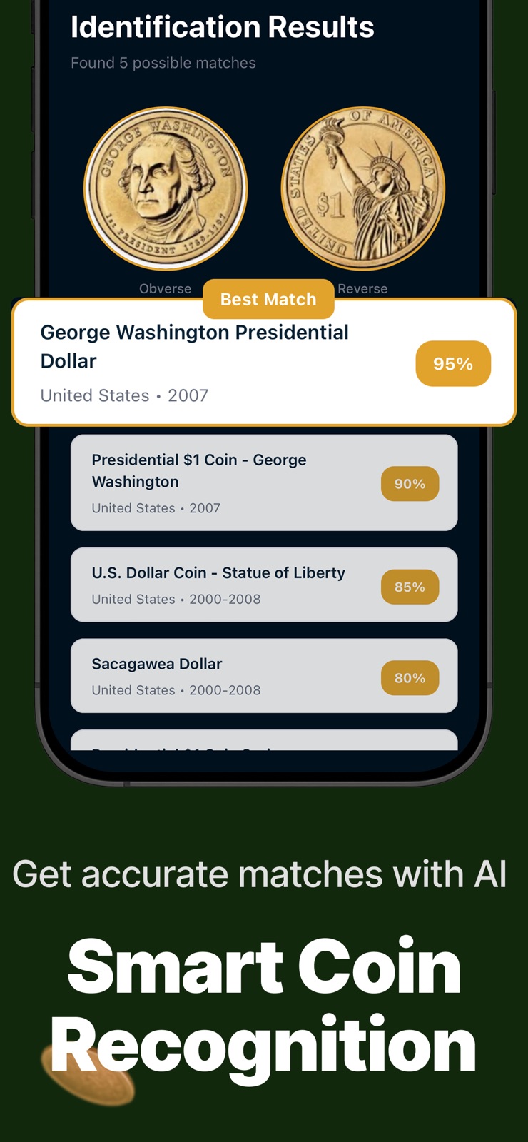 Coin Identifier: Value & Scan iphone screenshot 3