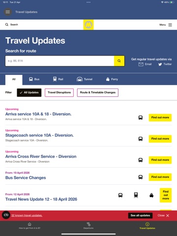 Merseytravel Journey Planner iPad screenshot 4