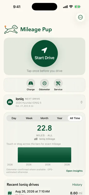 Mileage Pup screenshot 1 of 5