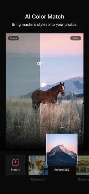 Colorby - 照片&Live&视频AI调色与滤镜 iPhone screenshot 1