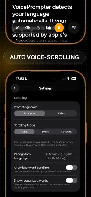 VoicePrompter: Teleprompter screenshot 1