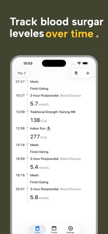 Glucose Daily iPhone screenshot