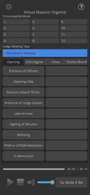Virtual Masonic Organist screenshot 3