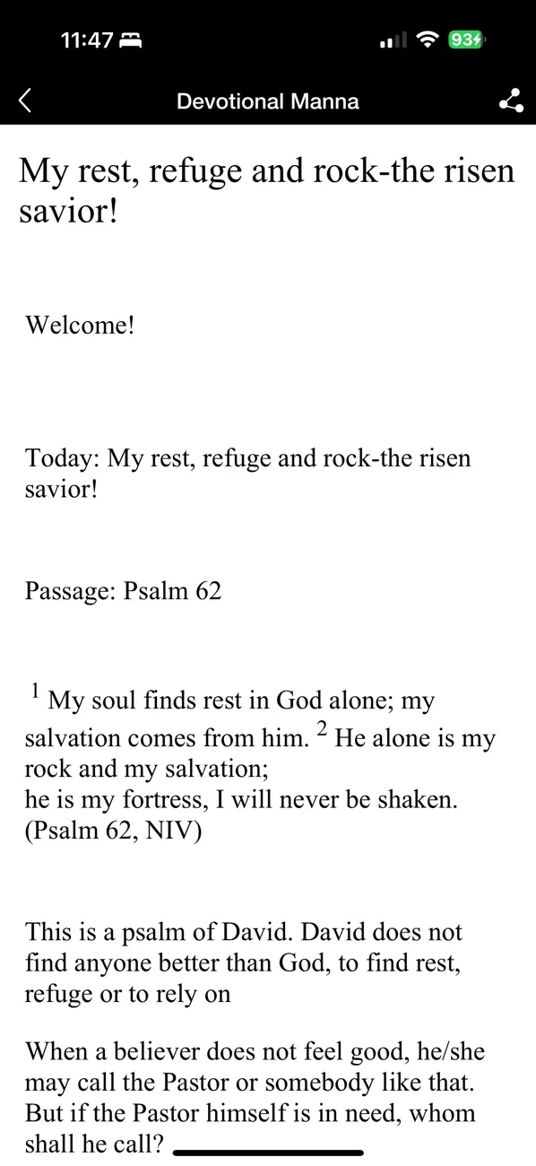 Screenshot #2 pour Daily Devotional Manna