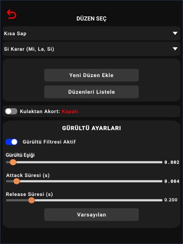 Baglama Tuner– Automatic Tuner iPad screenshot 3