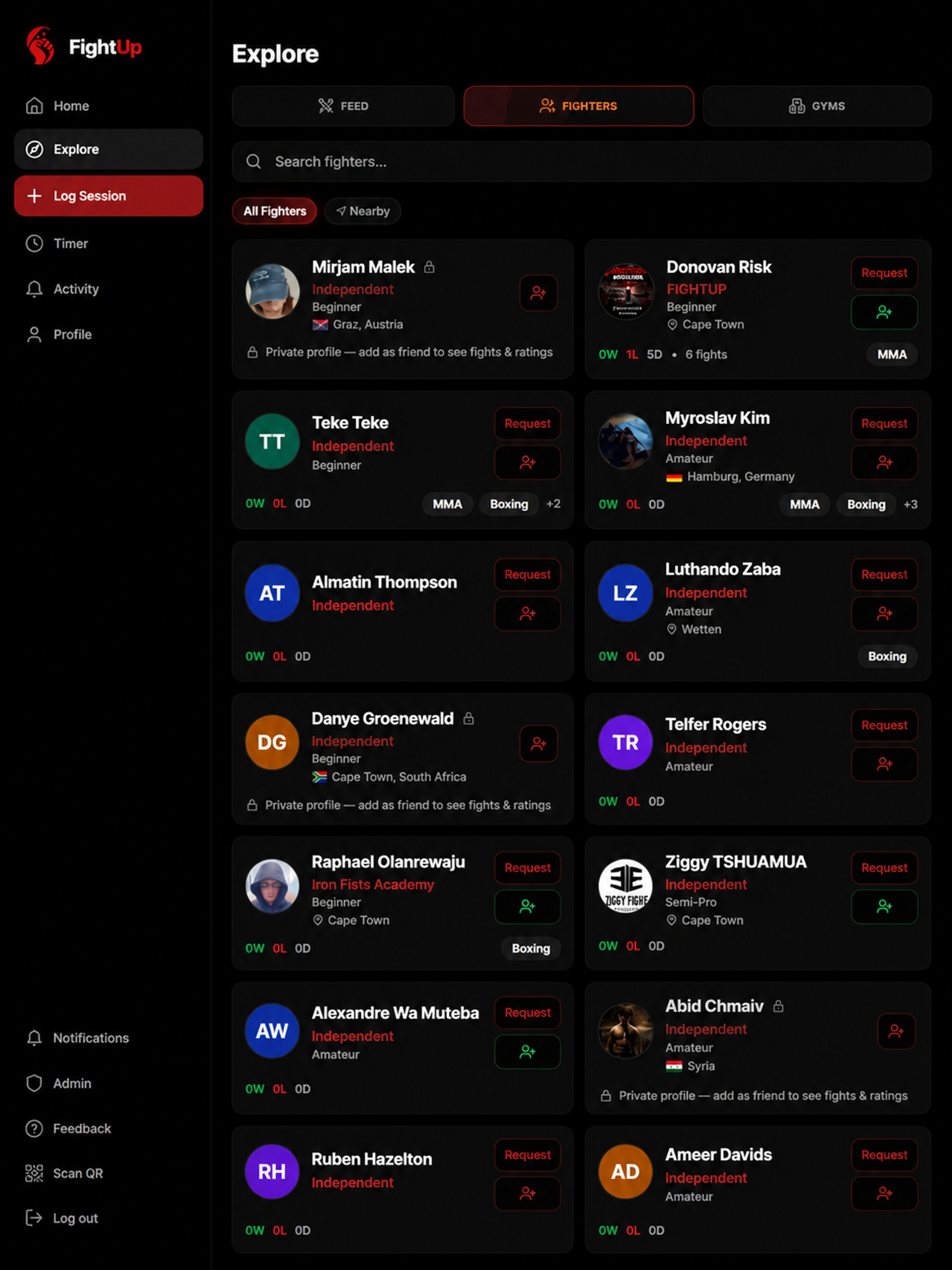 FightUp – MMA & Boxing Tracker screenshot 10