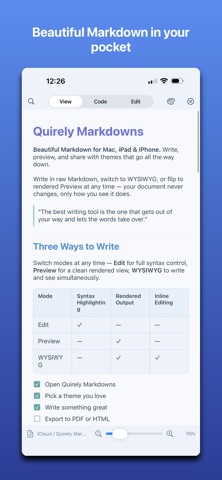 Quirely Markdown+LaTeX Editor Screenshot 1 of 6