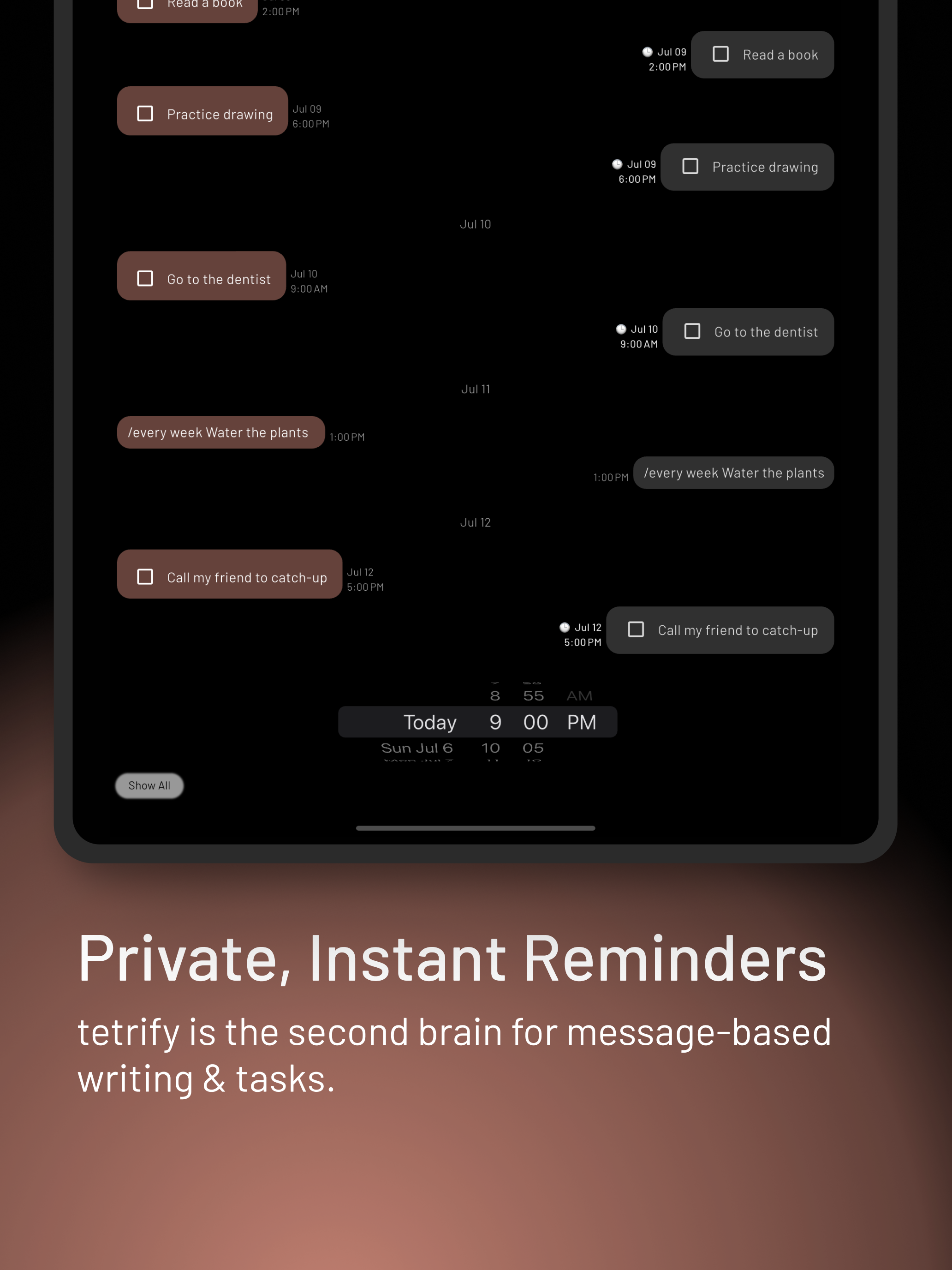 tetrify: Text Yourself Notes screenshot 9
