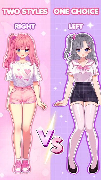 Girls Dress Game Right or Left Screenshot